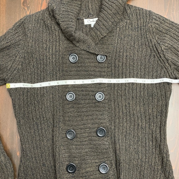 2 FOR $20 Carducci hooded sweater cardigan M - Picture 5 of 5